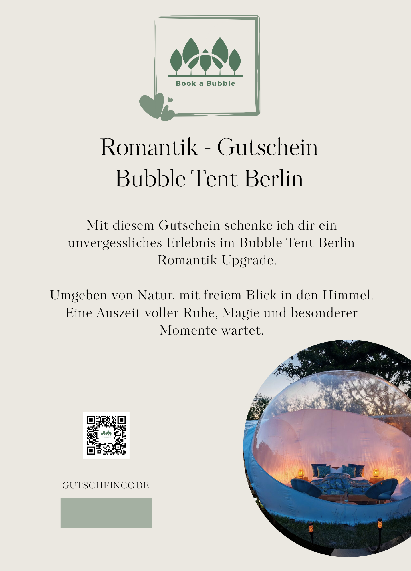 Berlin | Gutschein Romantik | INKLUSIVE Solarfackeln und Sekt
